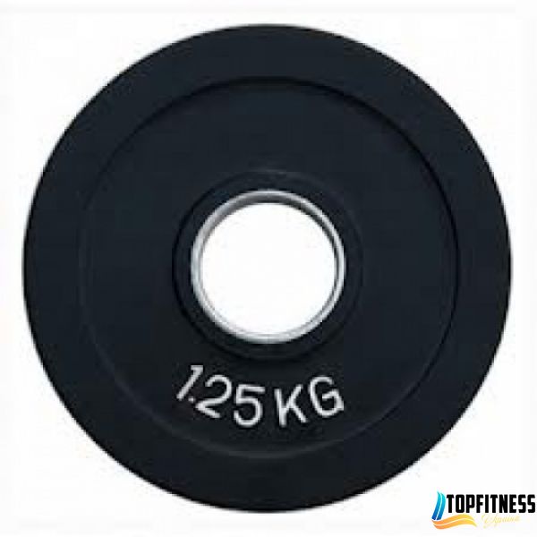 Диск олімпійський гумовий кольоровий Fitnessport RCP19-1,25 кг RCP19-1,25 фото