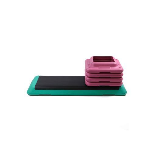 Степ-платформа Generation Fitness FF22H1B (зелено-красная) 10272 фото