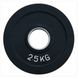 Диск олімпійський гумовий чорний Fitnessport RCP18-2,5 кг RCP18-2,5 фото 1