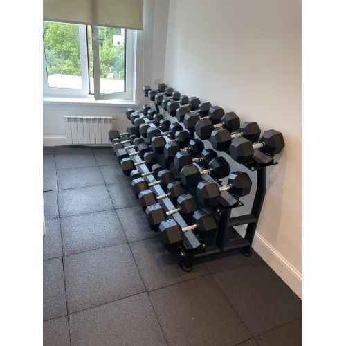 Стійка гантельна 3-х ярусна Generation Fitness FF71D1E (на 15 пар) 10259 фото