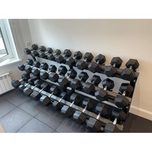 Стійка гантельна 3-х ярусна Generation Fitness FF71D1E (на 15 пар) 10259 фото