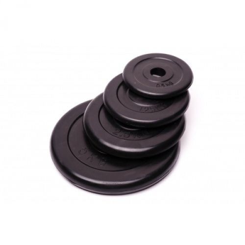 Диск домашній гумовий чорний Generation Fitness RCP10-1,25 кг 10033 фото