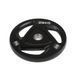 Олимпийский резиновый диск черный Generation Fitness RCP17-25 кг 10044 фото 1