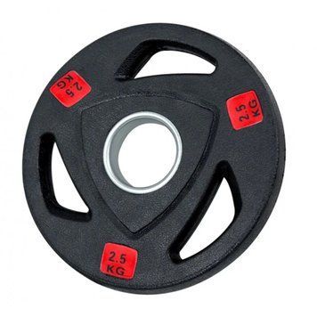 Олимпийский обрезиненный диск черный Generation Fitness RCP18-2,5 кг 131566 фото