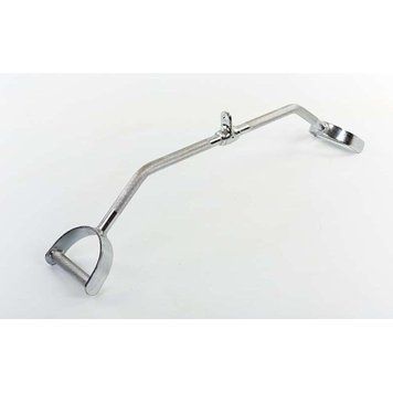 Гриф для тяги зверху, що обертається Generation Fitness MB-09/1 (у хромі) 85 см 10126 фото