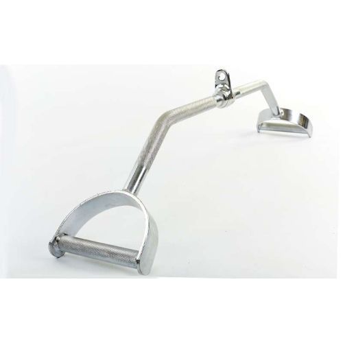 Гриф для тяги зверху, що обертається Generation Fitness MB-09/1 (у хромі) 85 см 10126 фото