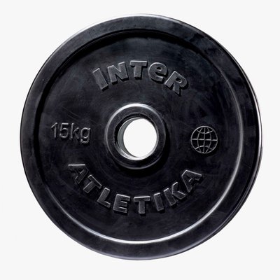 Диск гумовий InterAtletika LCA026 15 кг (52 мм) LCA026 фото